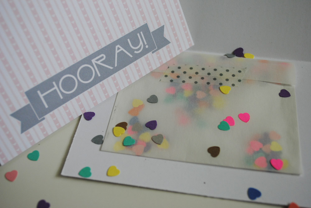 Craft Time: A d.i.y. confetti card!