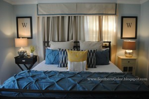 The ladies at Southern Color did an amazing job with this guest room makeover!