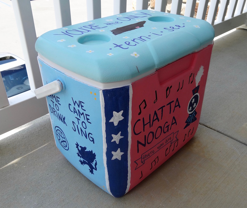 painted cooler