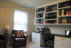 A home office makeover by Southern Color.