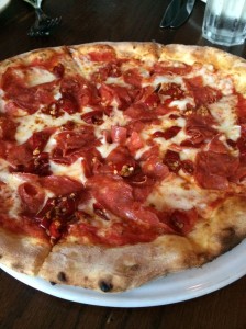 Diavola Pizza at Baraonda Atlanta
