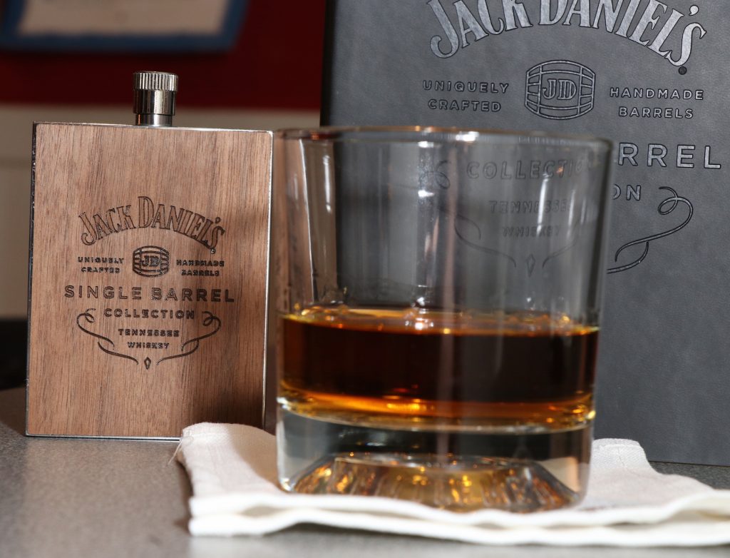 Jack Daniels flask cocktail napkin swag
