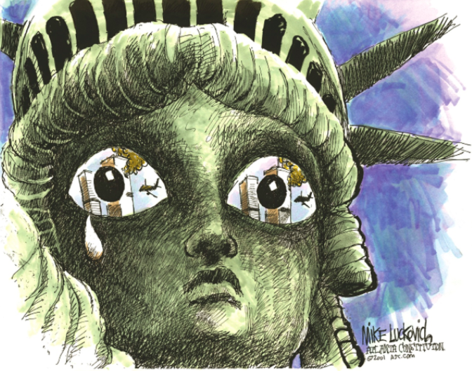 statue-of-liberty-9:11-September-11-mike-luckovich-ajc